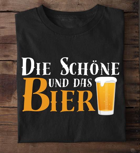 THE BEAUTY AND THE BEER (VERSION 2) - Premium Organic T-Shirt unisex