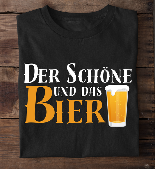 THE BEAUTIFUL AND THE BEER (VERSION 2) - Premium Organic T-Shirt unisex