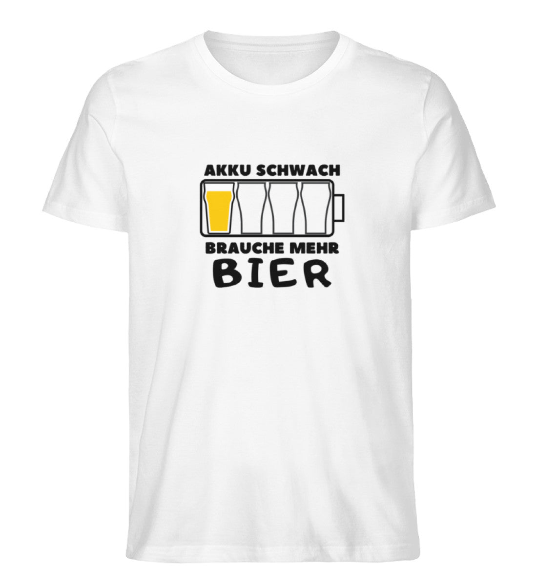 AKKU SCHWACH  - Herren Premium Organic Shirt