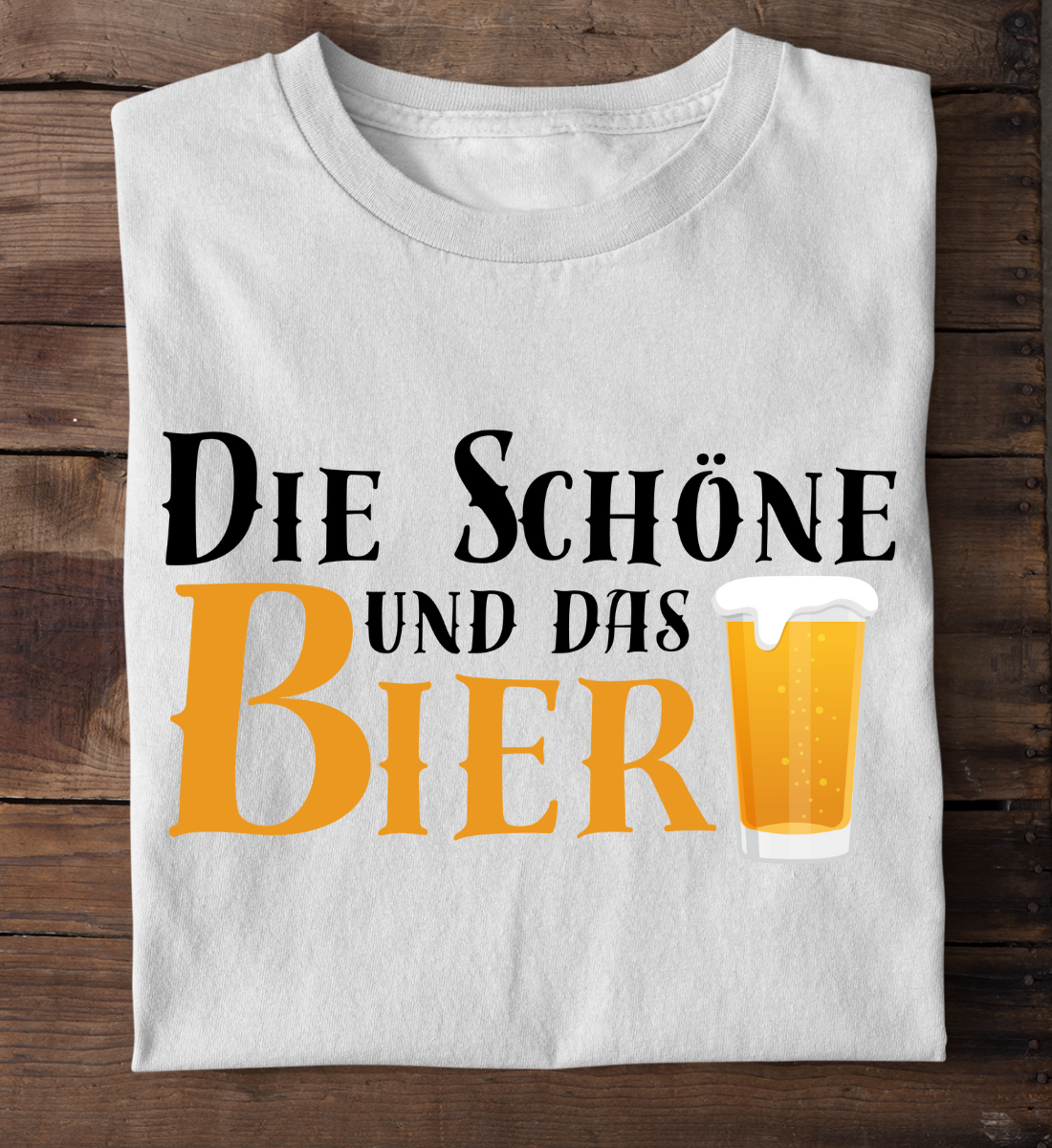 DIE SCHÖNE UND DAS BIER (VERSION 2) - Premium Organic T-Shirt unisex