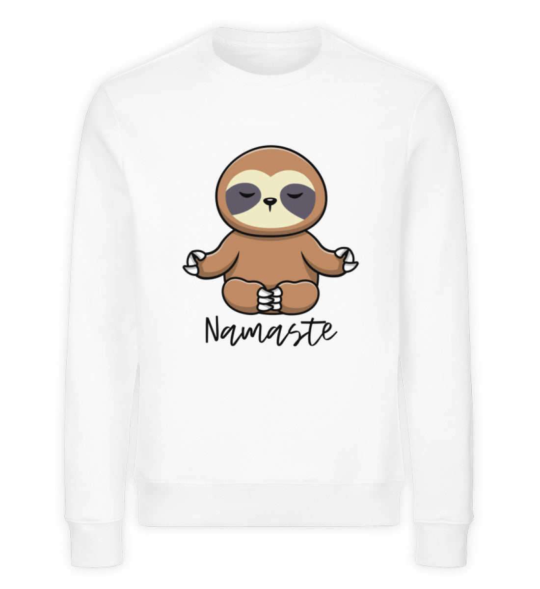 NAMASTE FAULTIER (groß) - Unisex Premium Organic Sweatshirt