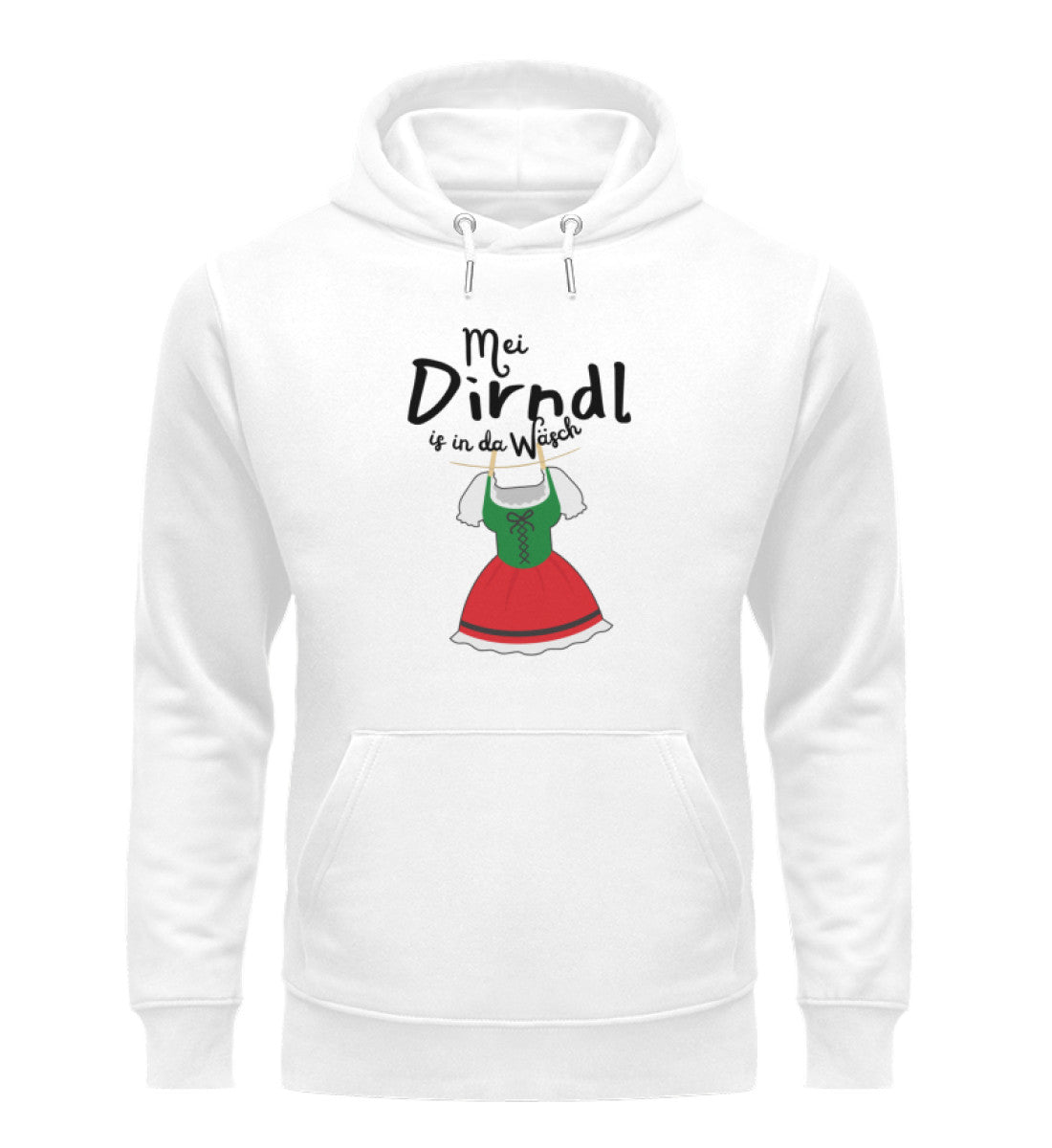 MEI DIRNDL IS IN DA WÄSCH - Unisex Premium Organic Hoodie