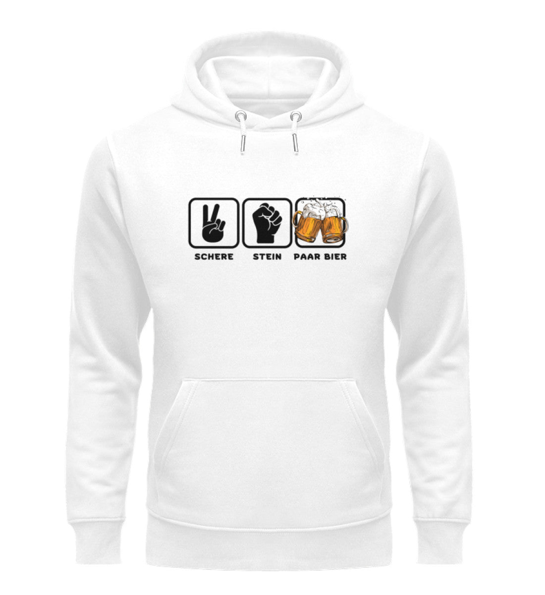 SCHERE STEIN PAAR BIER - Unisex Premium Organic Hoodie