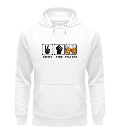 SCHERE STEIN PAAR BIER - Unisex Premium Organic Hoodie