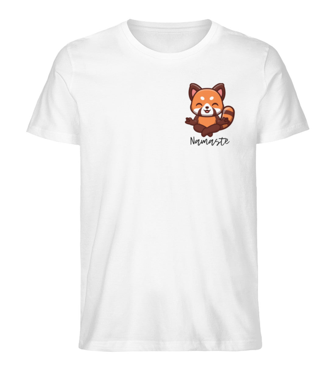 NAMASTE ROTER PANDA - 100% Bio T-Shirt Unisex