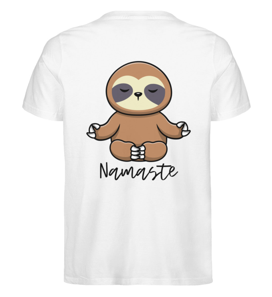 NAMASTE FAULTIER (Backprint) - 100% Bio T-Shirt Unisex