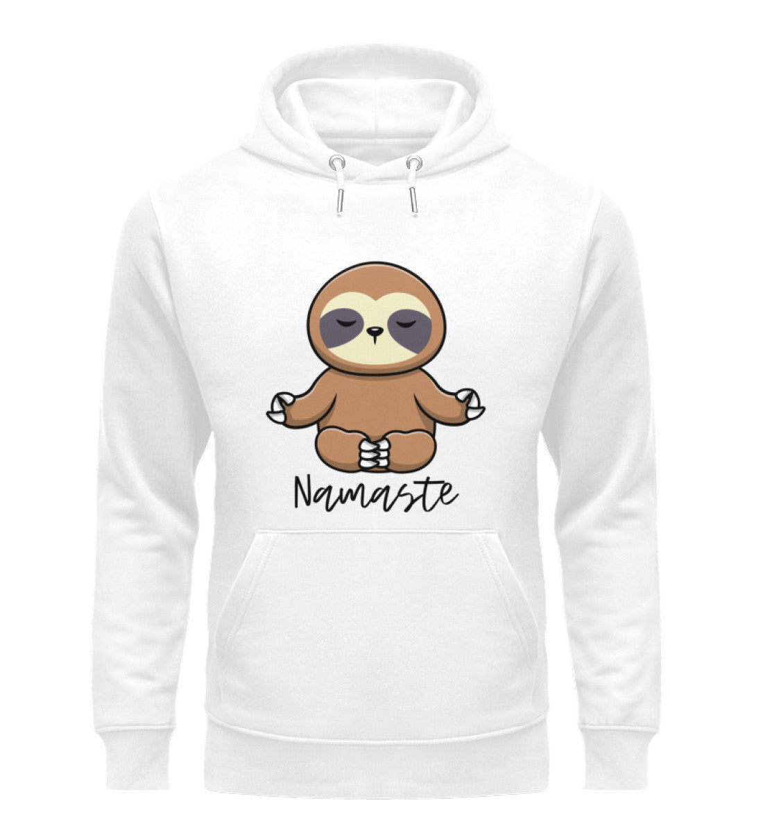 NAMASTE FAULTIER (groß) - Unisex Premium Organic Hoodie