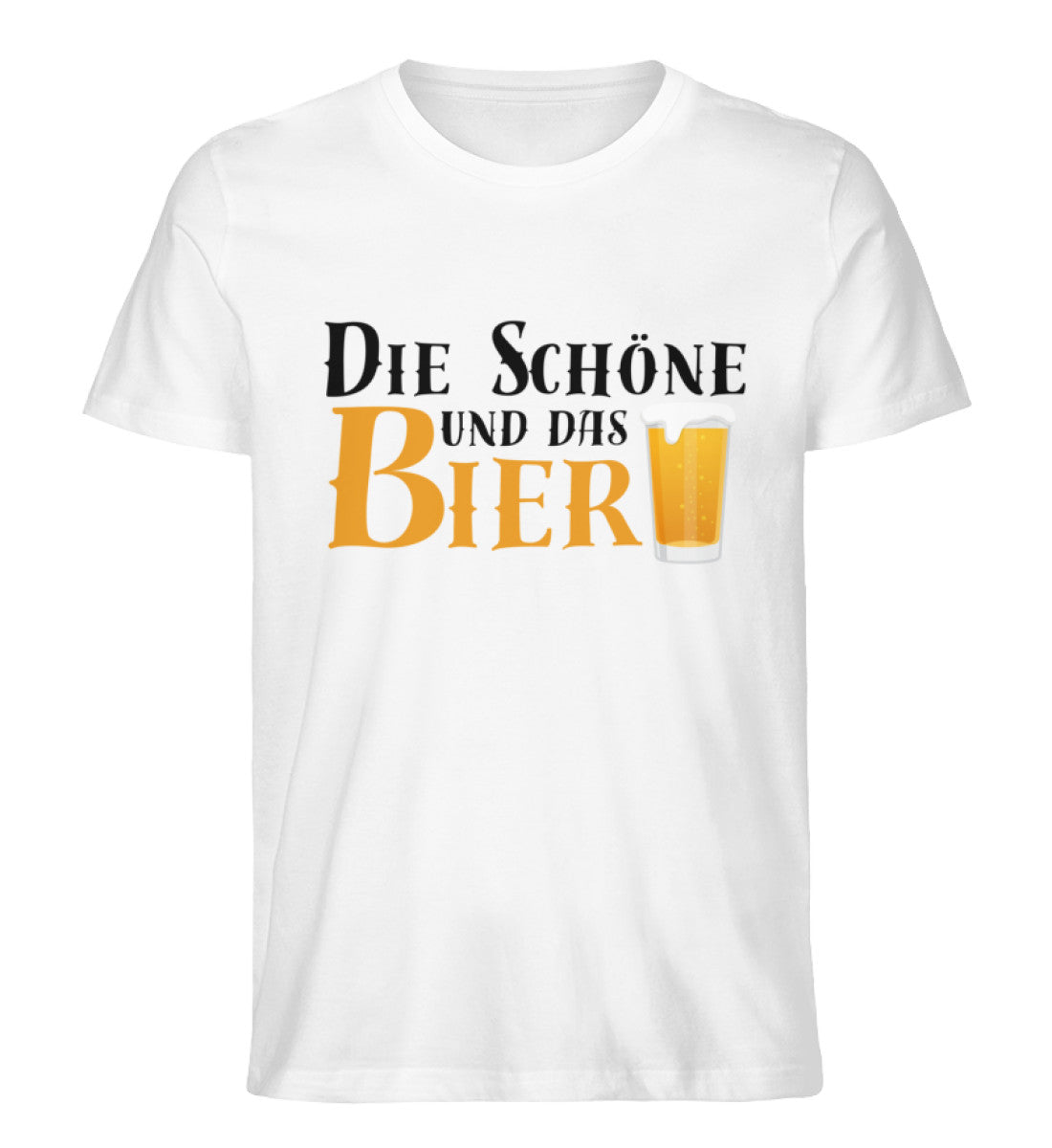 DIE SCHÖNE UND DAS BIER (VERSION 2) - Premium Organic T-Shirt unisex