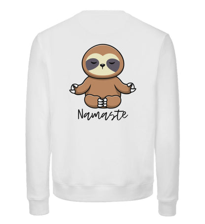 NAMASTE FAULTIER (Backprint) - Unisex Premium Organic Sweatshirt