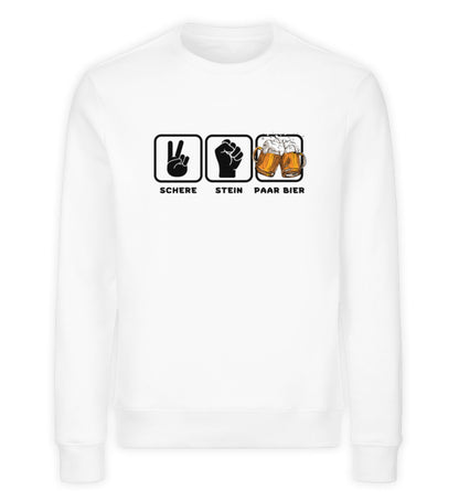 SCHERE STEIN PAAR BIER - Unisex Premium Organic Sweatshirt