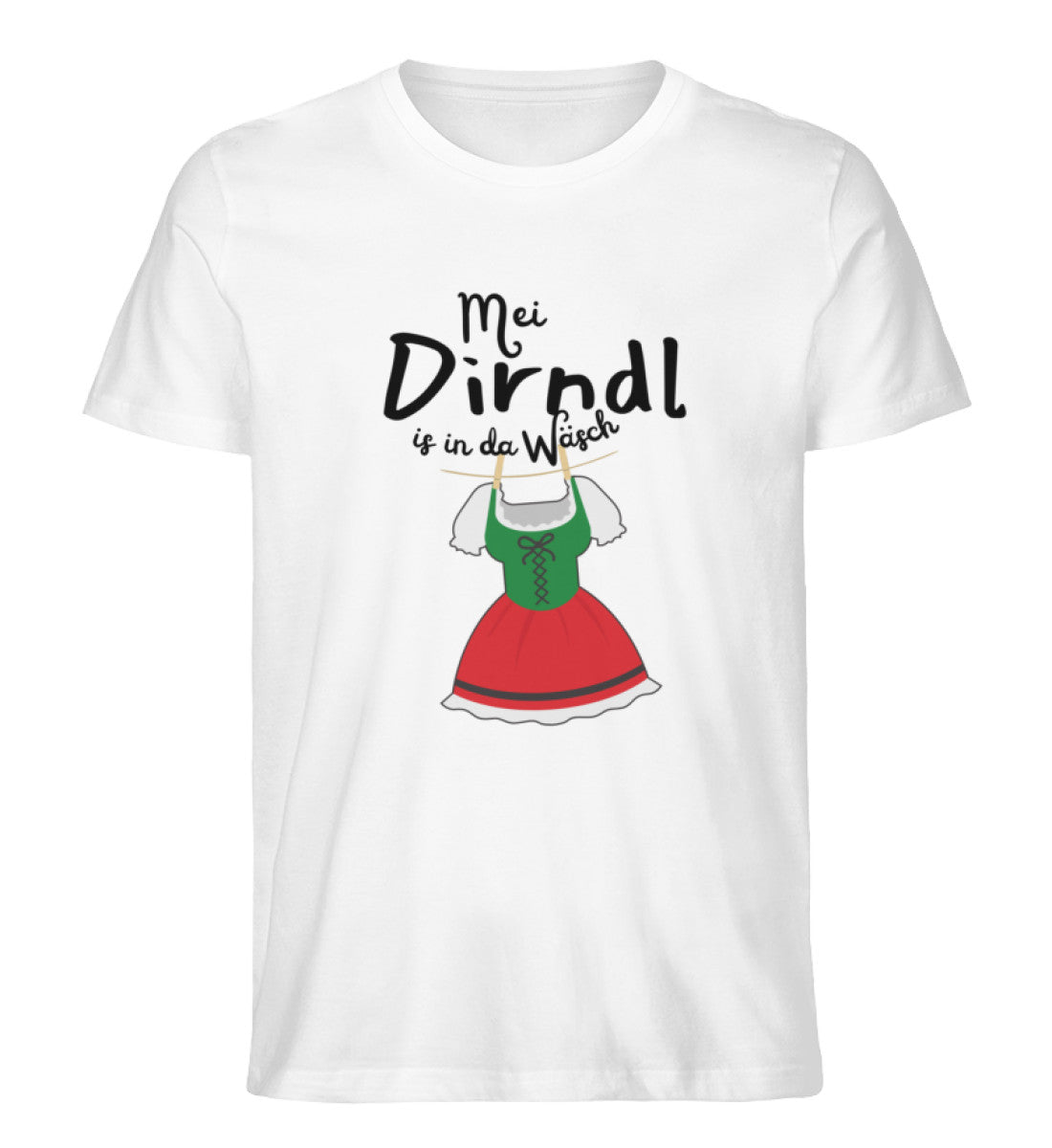 MEI DIRNDL IS IN DA WÄSCH - Premium Organic T-Shirt unisex